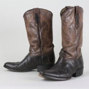 Vintage Coyote Joe Brown Cowboy Boots